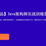 黑马Java架构师实战训练营第四期