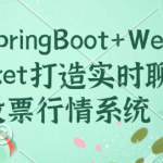 小滴 - SpringBoot+Websocket打造实时聊天股票行情系统