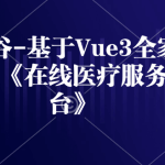 尚硅谷基于Vue3全家桶开发《在线医疗服务平台》资料+源码+笔记