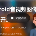 Android音视频图像处理NDK开发专家班|价值4980