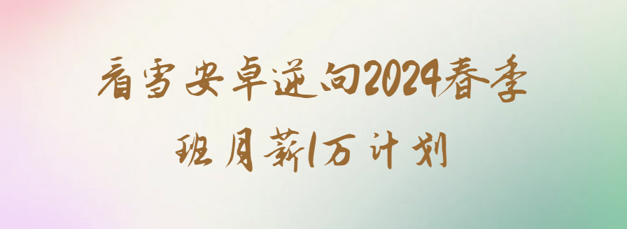 看雪安卓逆向2024春季班月薪1万计划