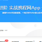 Flutter从入门到进阶 实战携程网App 一网打尽核心技术