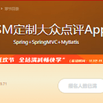 Java SSM定制大众点评App后台