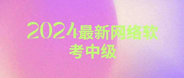 2024最新网络软考中级