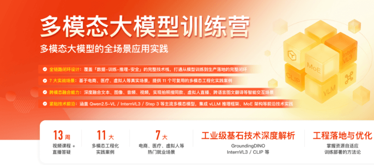 多模态大模型训练营